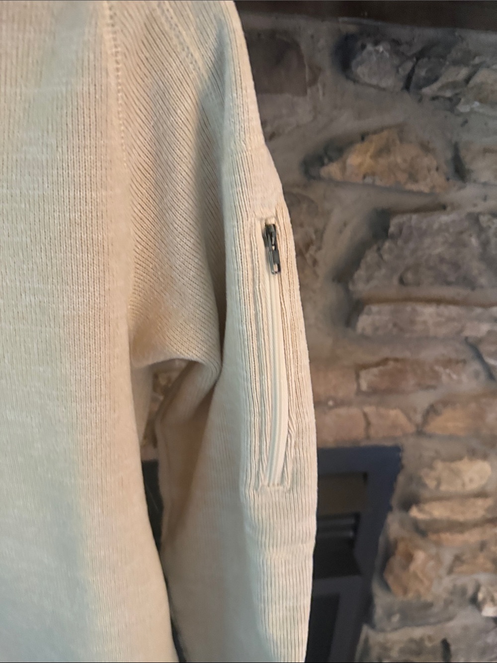 Patagonia Women's Tan-Cream 1/4 Zip Fleece Pullover - Picture 5 of 8